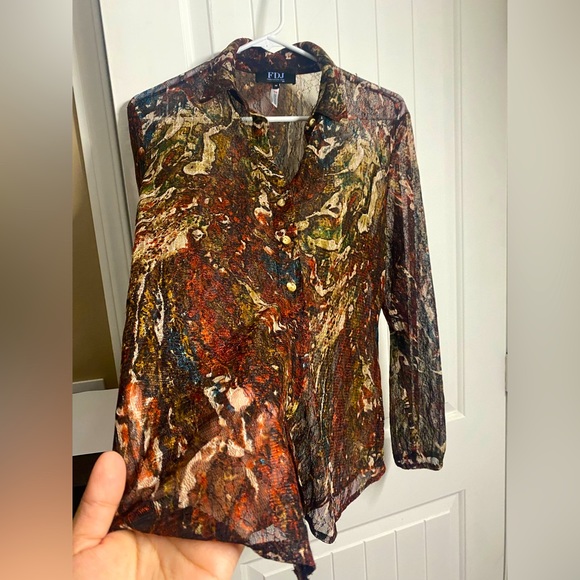 FDJ women fall color blouse - Picture 4 of 7